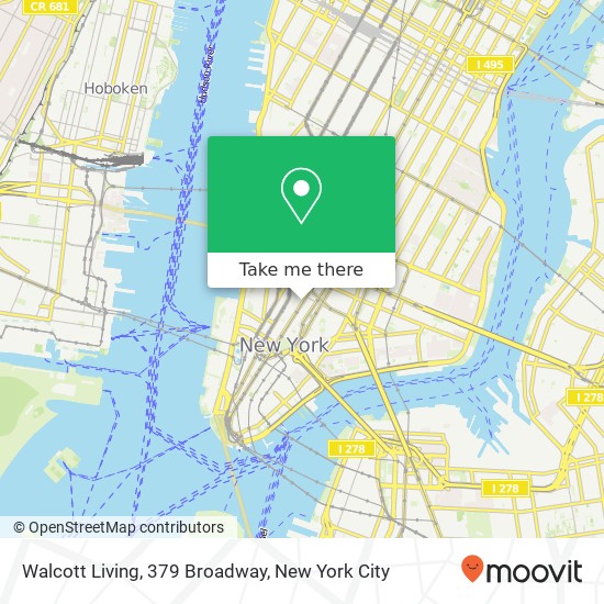 Walcott Living, 379 Broadway map