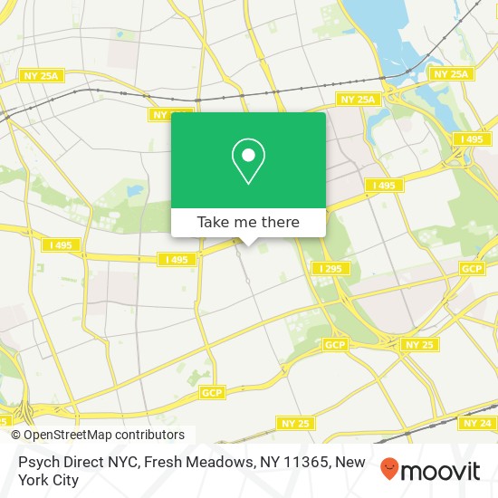 Psych Direct NYC, Fresh Meadows, NY 11365 map