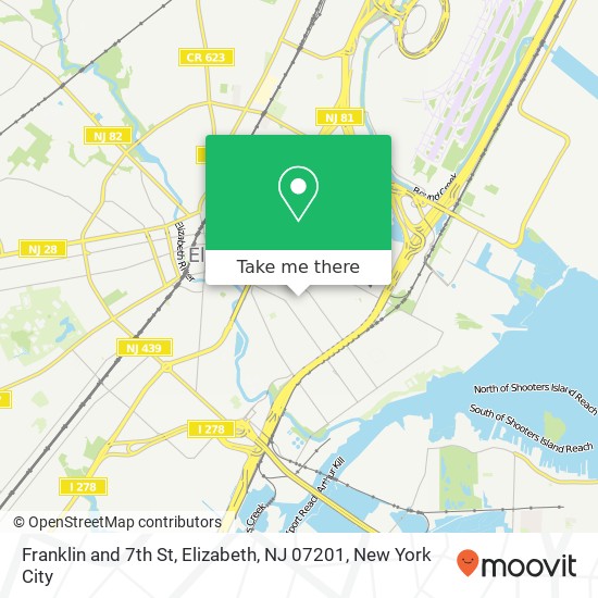 Franklin and 7th St, Elizabeth, NJ 07201 map