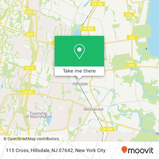 115 Cross, Hillsdale, NJ 07642 map