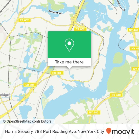 Mapa de Harris Grocery, 783 Port Reading Ave