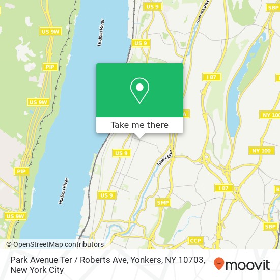 Park Avenue Ter / Roberts Ave, Yonkers, NY 10703 map