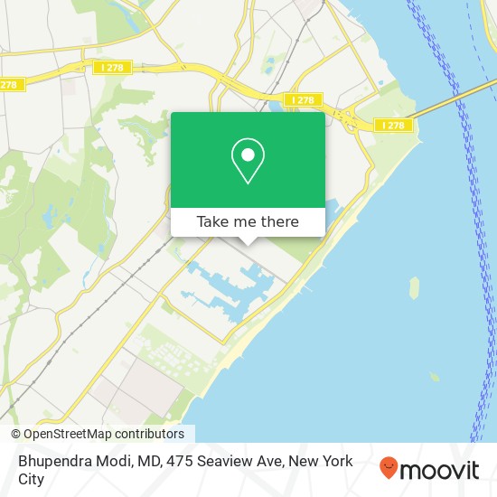 Bhupendra Modi, MD, 475 Seaview Ave map