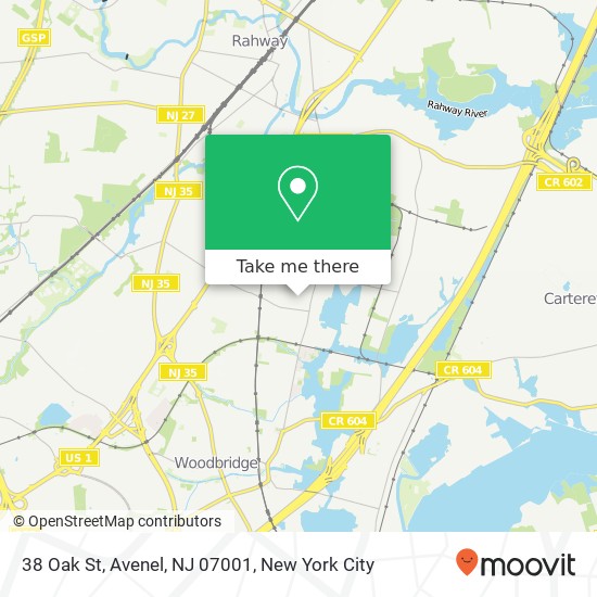 38 Oak St, Avenel, NJ 07001 map