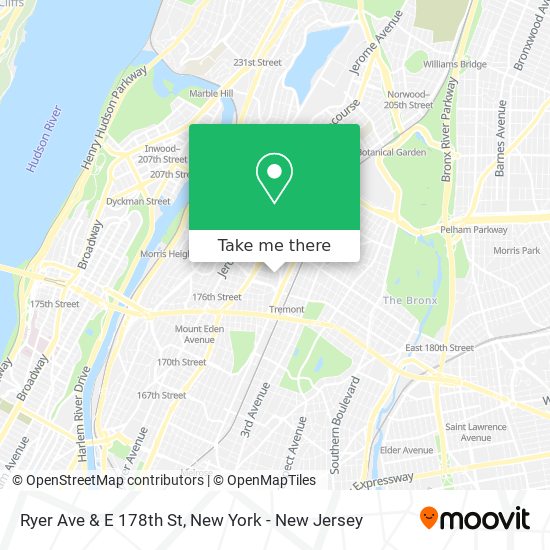 Mapa de Ryer Ave & E 178th St