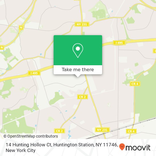 14 Hunting Hollow Ct, Huntington Station, NY 11746 map