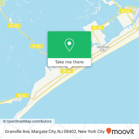 Granville Ave, Margate City, NJ 08402 map