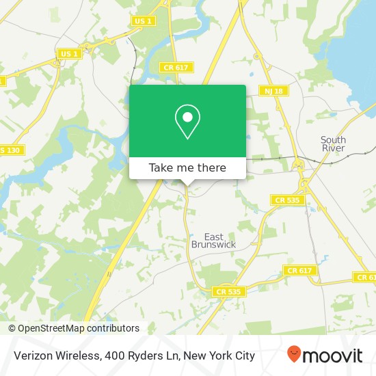 Mapa de Verizon Wireless, 400 Ryders Ln