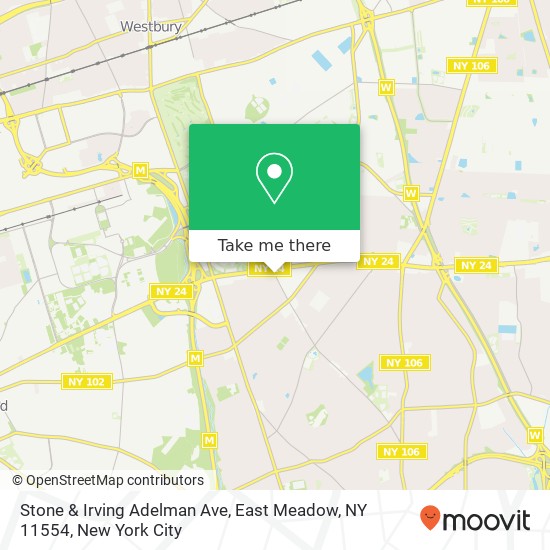 Stone & Irving Adelman Ave, East Meadow, NY 11554 map