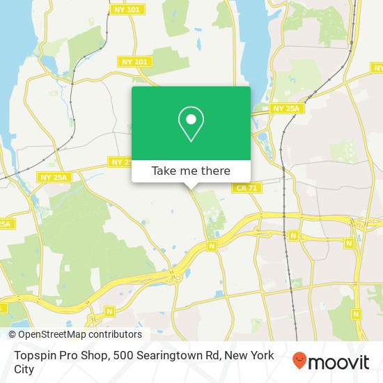 Topspin Pro Shop, 500 Searingtown Rd map