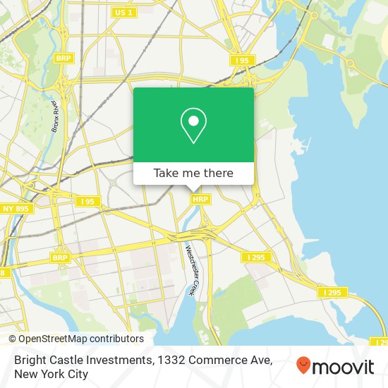 Mapa de Bright Castle Investments, 1332 Commerce Ave