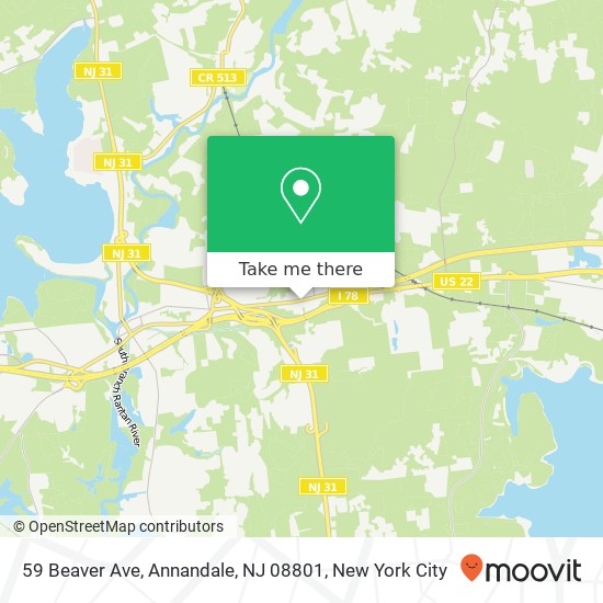 59 Beaver Ave, Annandale, NJ 08801 map