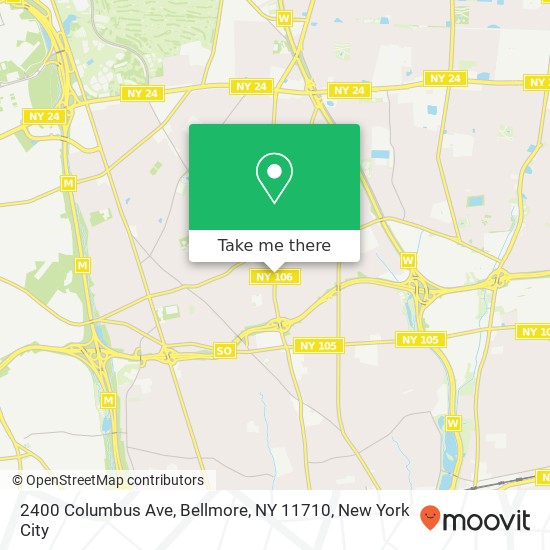 2400 Columbus Ave, Bellmore, NY 11710 map