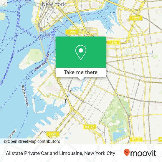 Allstate Private Car and Limousine map