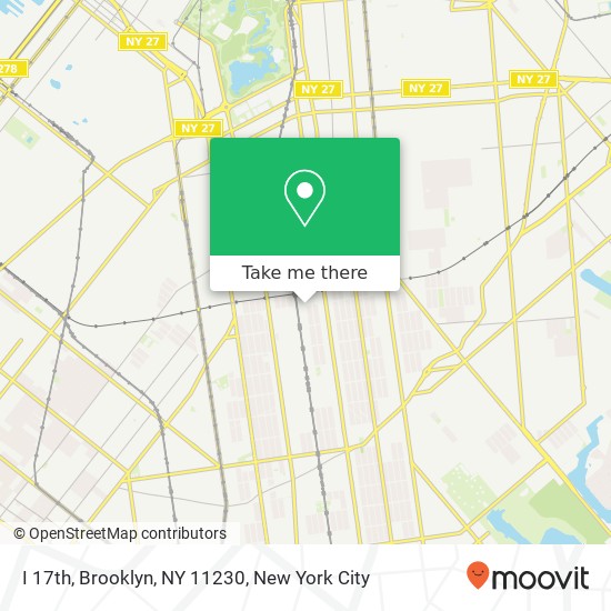 Mapa de I 17th, Brooklyn, NY 11230