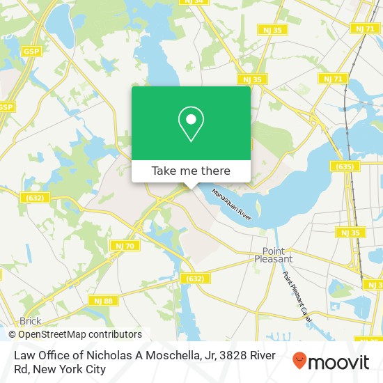 Mapa de Law Office of Nicholas A Moschella, Jr, 3828 River Rd