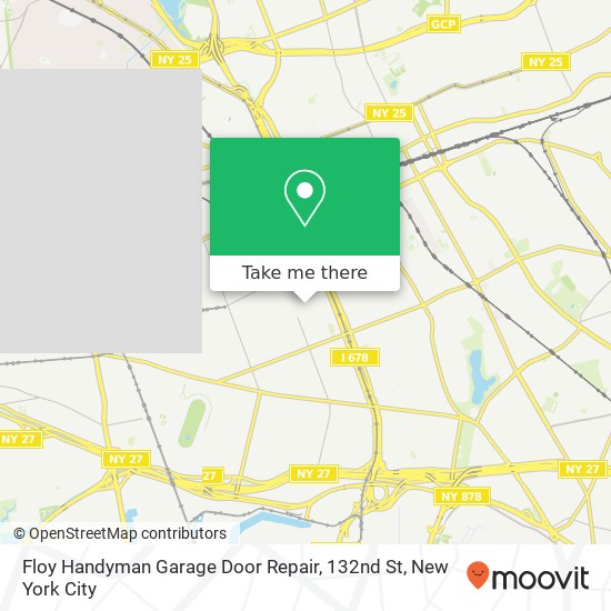 Floy Handyman Garage Door Repair, 132nd St map