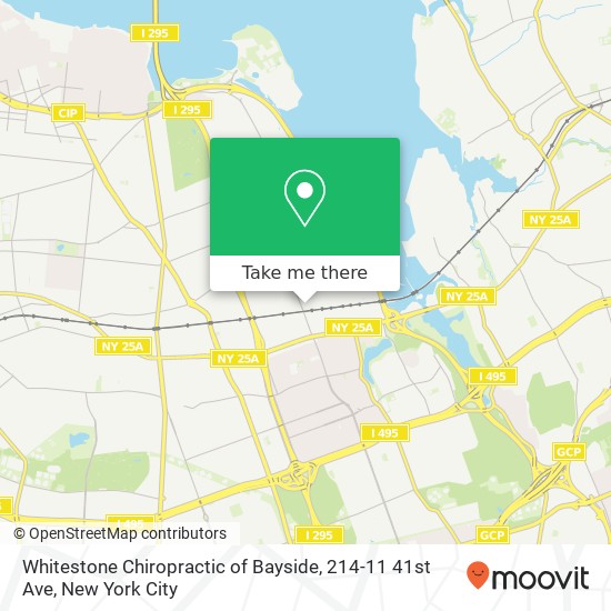 Mapa de Whitestone Chiropractic of Bayside, 214-11 41st Ave