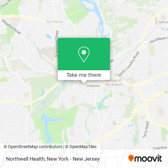 Mapa de Northwell Health