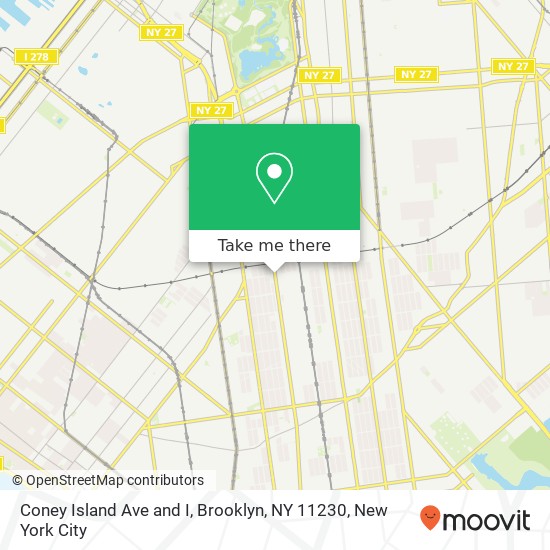 Mapa de Coney Island Ave and I, Brooklyn, NY 11230