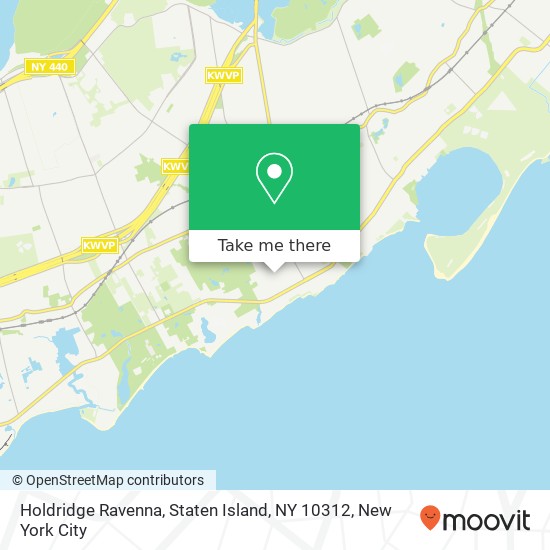 Mapa de Holdridge Ravenna, Staten Island, NY 10312