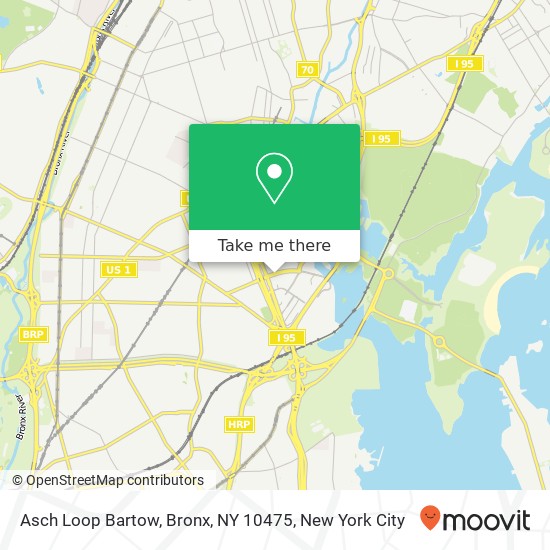 Mapa de Asch Loop Bartow, Bronx, NY 10475