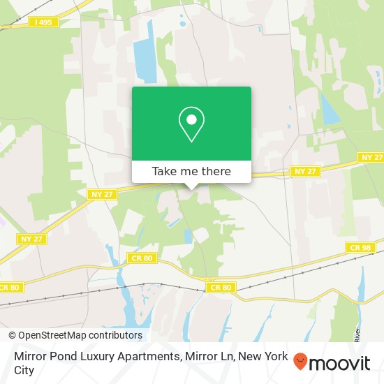 Mapa de Mirror Pond Luxury Apartments, Mirror Ln