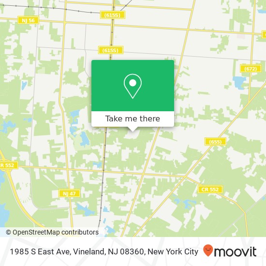 1985 S East Ave, Vineland, NJ 08360 map