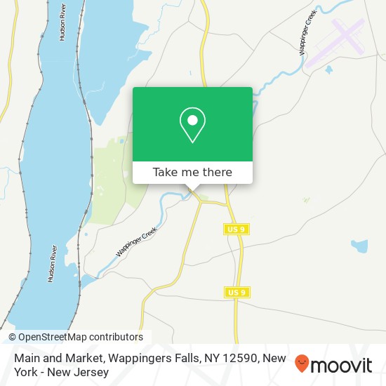 Main and Market, Wappingers Falls, NY 12590 map