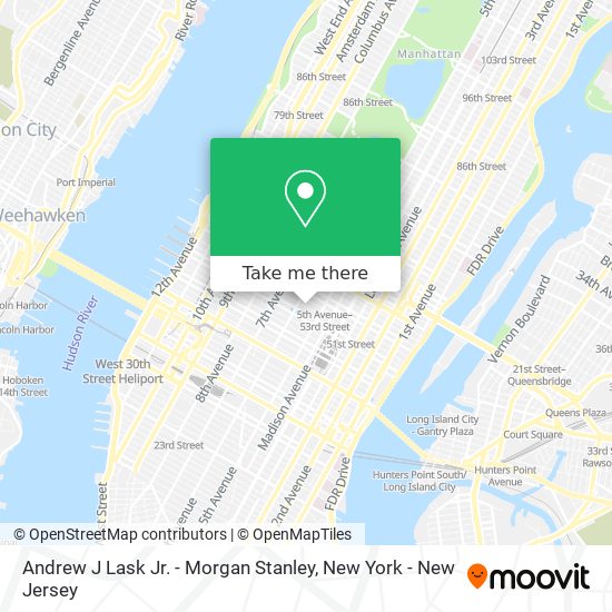 Mapa de Andrew J Lask Jr. - Morgan Stanley