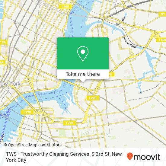 TWS - Trustworthy Cleaning Services, S 3rd St map