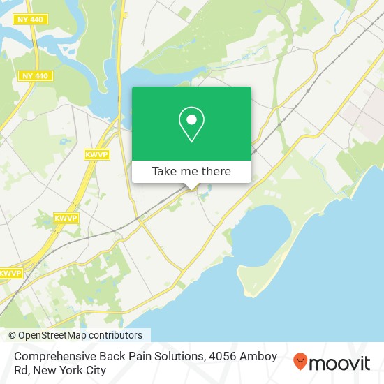 Comprehensive Back Pain Solutions, 4056 Amboy Rd map
