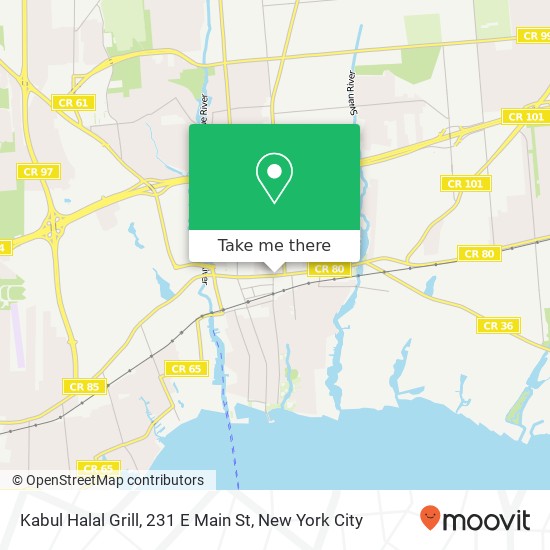 Mapa de Kabul Halal Grill, 231 E Main St