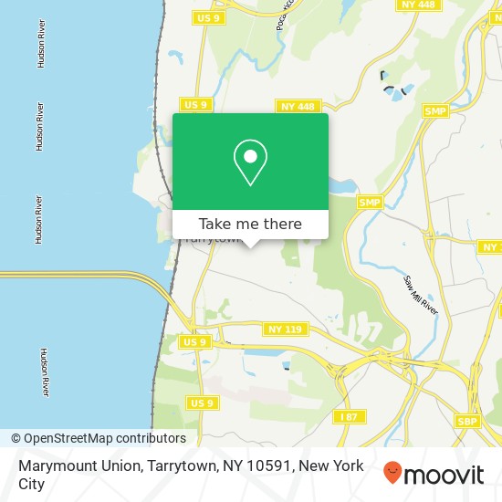 Mapa de Marymount Union, Tarrytown, NY 10591