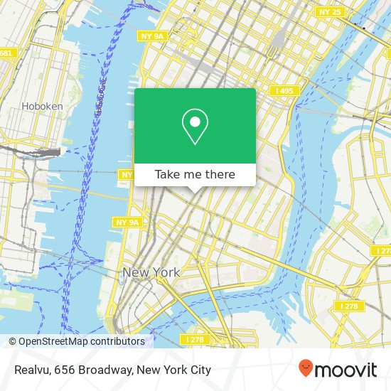 Realvu, 656 Broadway map