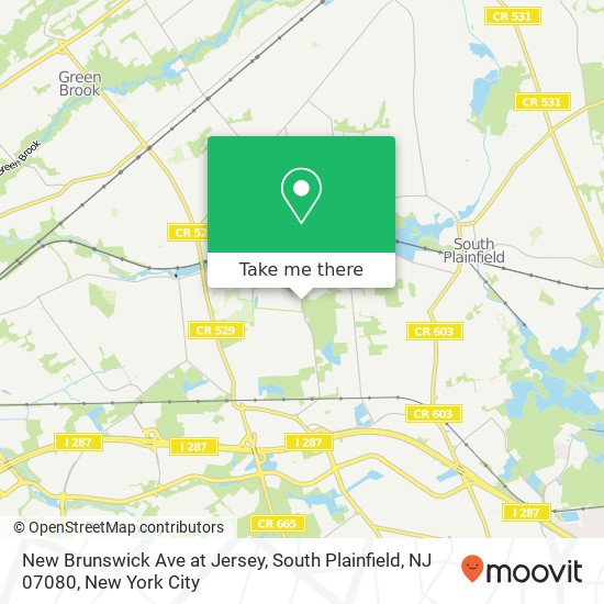New Brunswick Ave at Jersey, South Plainfield, NJ 07080 map