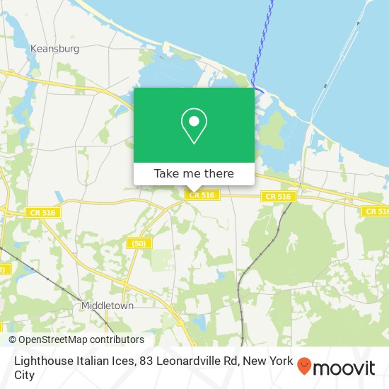 Lighthouse Italian Ices, 83 Leonardville Rd map