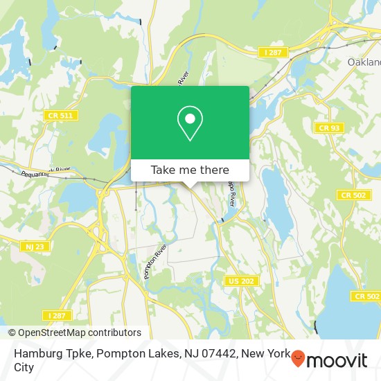 Mapa de Hamburg Tpke, Pompton Lakes, NJ 07442