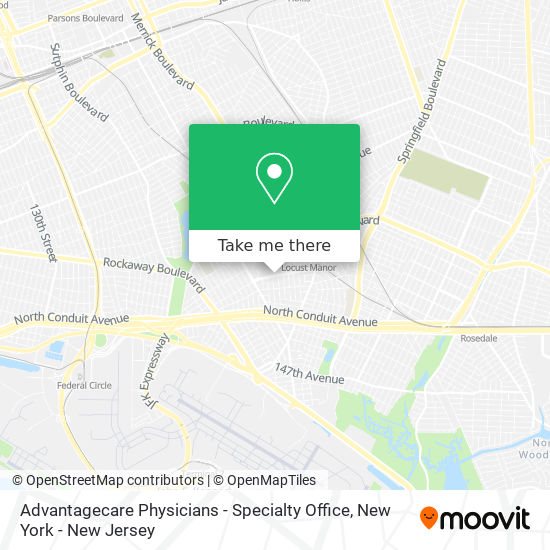 Advantagecare Physicians - Specialty Office map