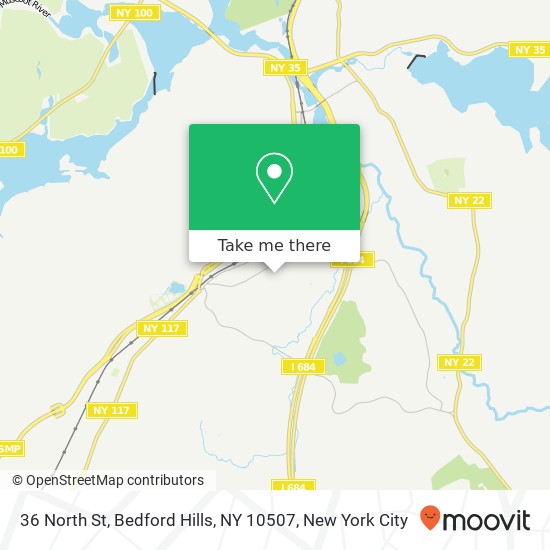 Mapa de 36 North St, Bedford Hills, NY 10507