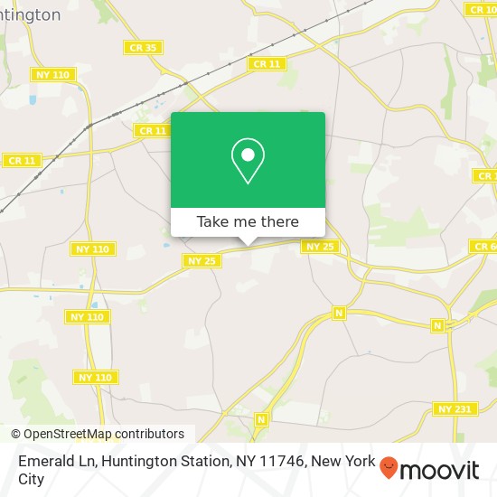 Emerald Ln, Huntington Station, NY 11746 map