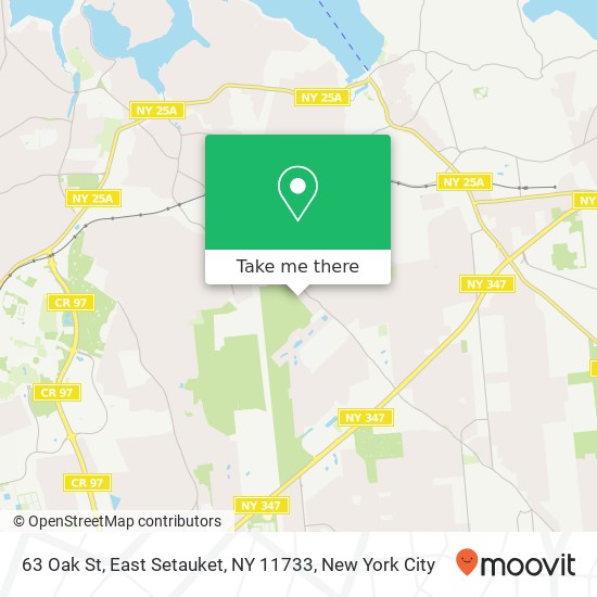 Mapa de 63 Oak St, East Setauket, NY 11733