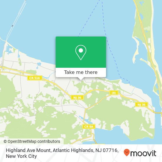 Highland Ave Mount, Atlantic Highlands, NJ 07716 map