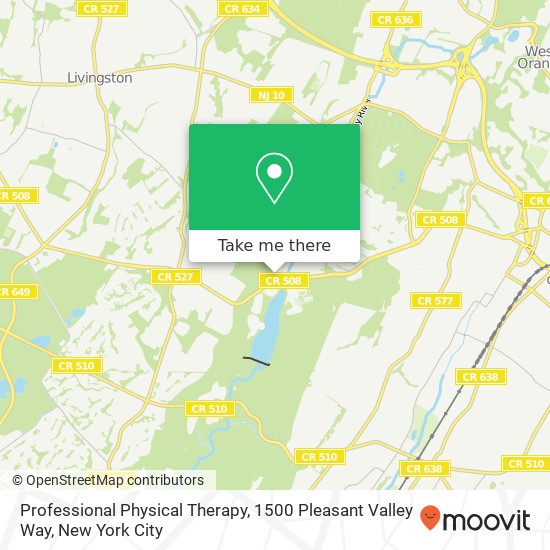 Professional Physical Therapy, 1500 Pleasant Valley Way map
