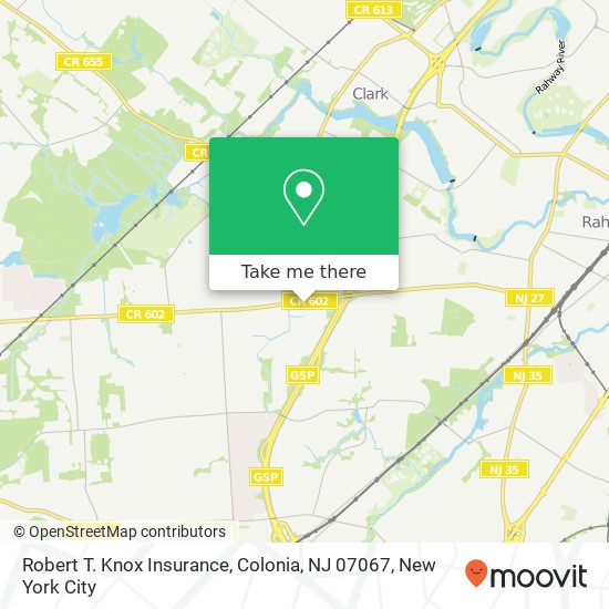 Robert T. Knox Insurance, Colonia, NJ 07067 map