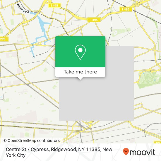 Centre St / Cypress, Ridgewood, NY 11385 map