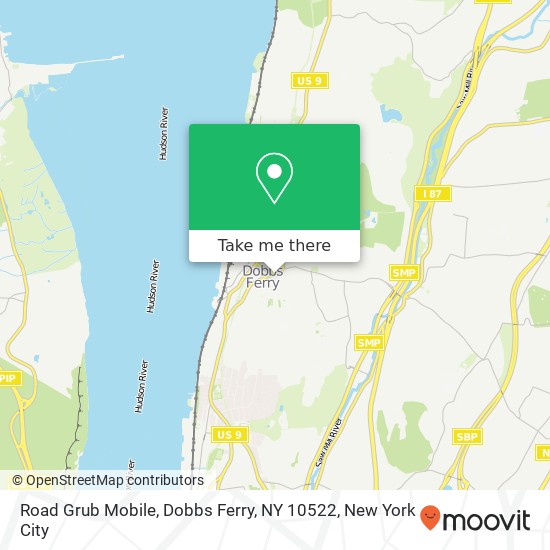 Mapa de Road Grub Mobile, Dobbs Ferry, NY 10522