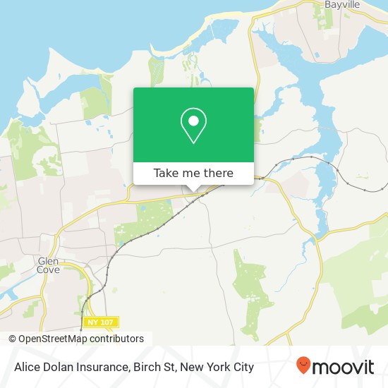 Alice Dolan Insurance, Birch St map
