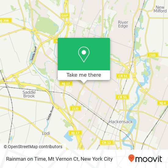 Rainman on Time, Mt Vernon Ct map