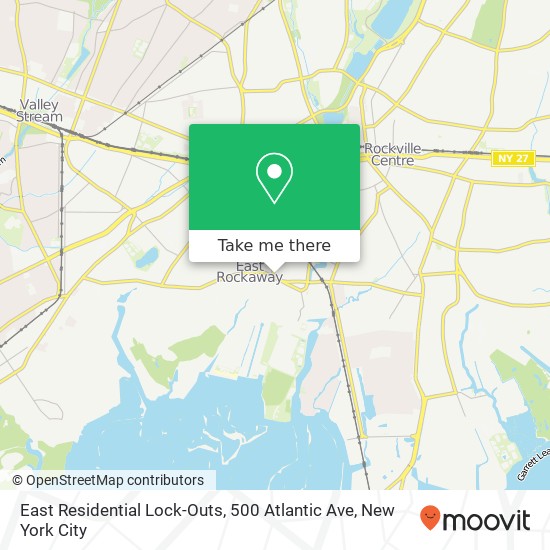 Mapa de East Residential Lock-Outs, 500 Atlantic Ave